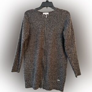 Calvin Klein Women's Charcoal Cardigan Large